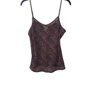 Christopher & Banks Red and Black Camisole